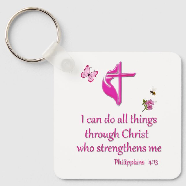 Phiilipeans 4:16  keychain (Front)