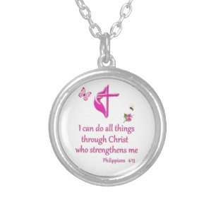 Phiilipeans 4:16  silver plated necklace