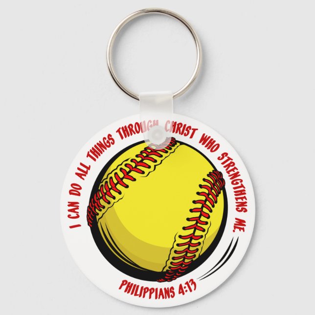 PHIL.413 - SOFTBALL KEYCHAIN (Front)