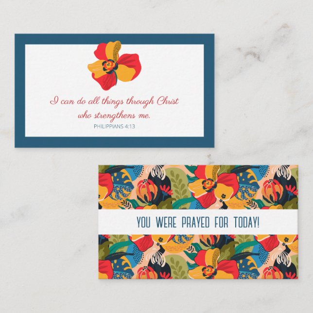 Phil. 4:13 I can do all things Bold Scripture Card (Front/Back)