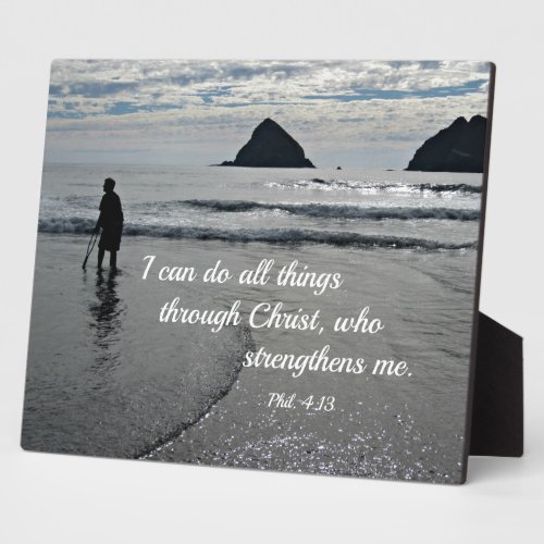 Phil 413 I can do all things through Christ Plaque