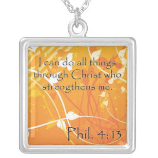 Phil. 4:13 Inspirational Necklace