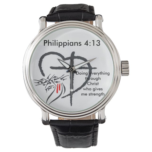 Phil 4:13 Men's Watch (Front)
