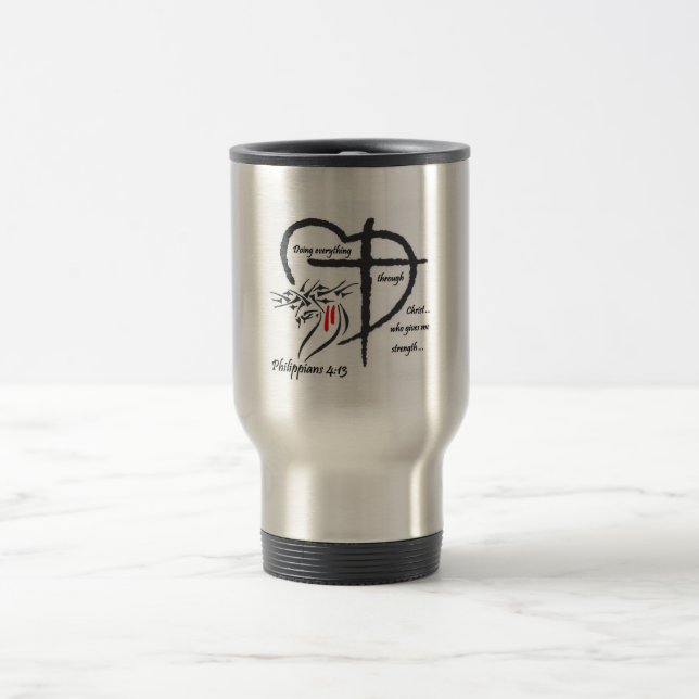 Phil 4:13 travel mug (Center)