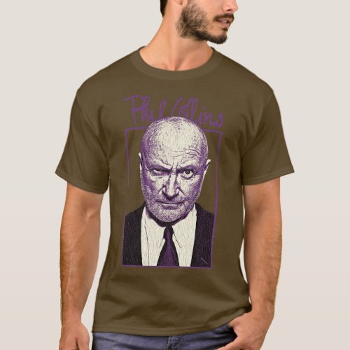 Phil Collins Genesis 1970s Vintage Look T_Shirt