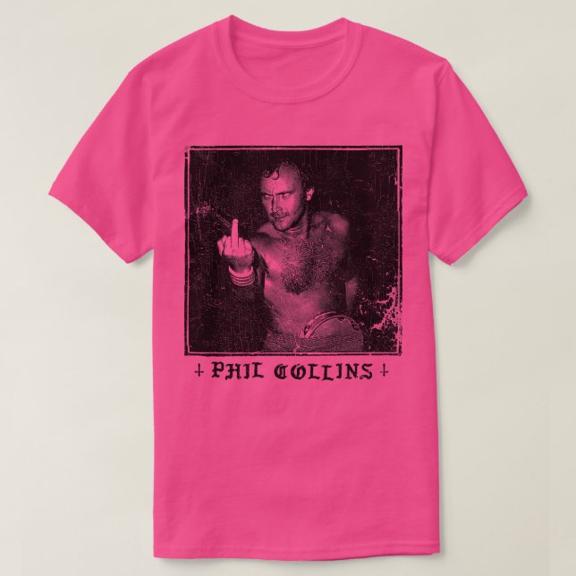 Phil Collins Punksthetic Fan Art Design Distressed T-Shirt (Design Front)
