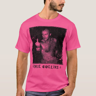 Phil Collins Punksthetic Fan Art Design Distressed T-Shirt