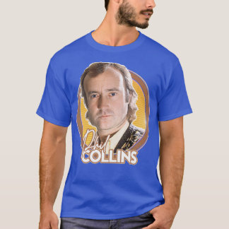 Phil Collins Retro 80s Aesthetic Fan Design T-Shirt