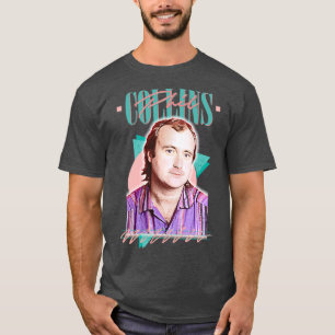 Phil Collins Retro 80s Aesthetic Fan Design T-Shirt