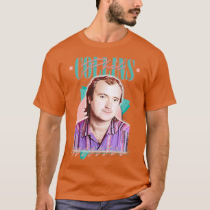 Phil Collins Retro 80s Aesthetic Fan Design Tote T-Shirt