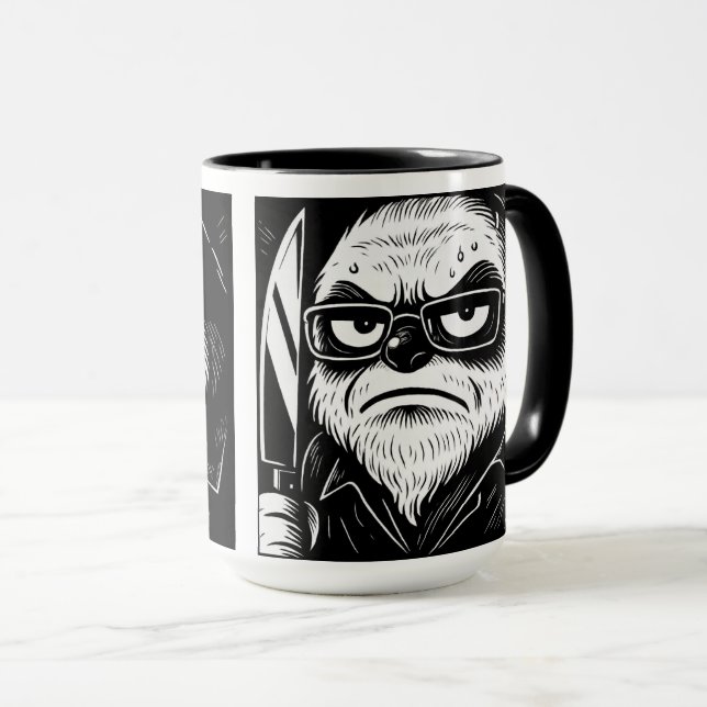 Phil Elmore Angry Sloth Mug (Front Right)