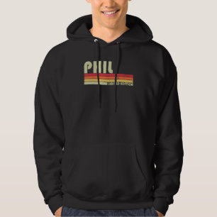 PHIL Gift Name Personalized Funny Retro Vintage Bi Hoodie