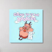 Phil - Giving Up is for Rookies Canvas Print