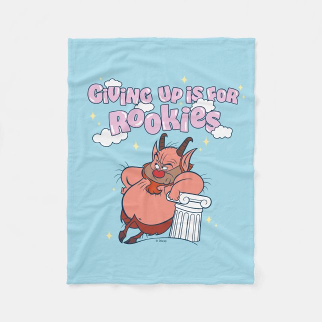 Phil - Giving Up is for Rookies Fleece Blanket (Front)