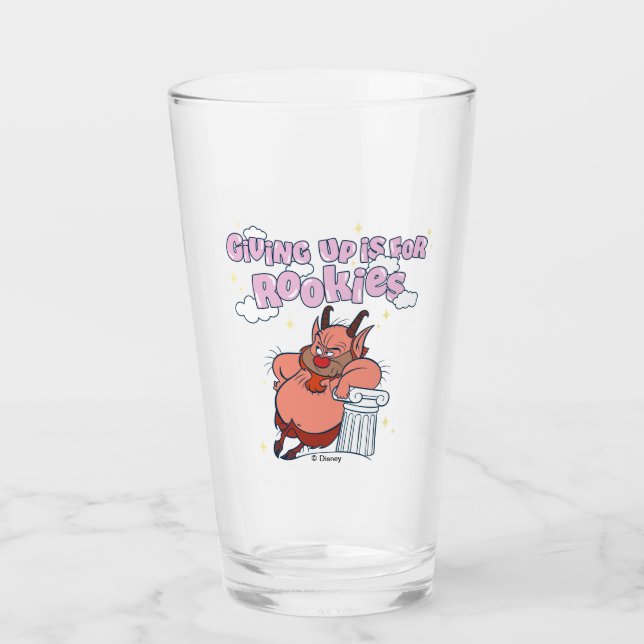 Phil - Giving Up is for Rookies Glass (Front)
