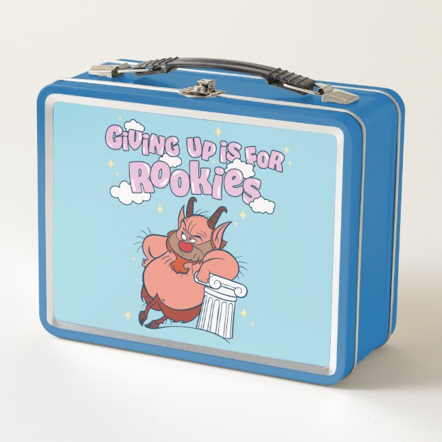 Phil - Giving Up is for Rookies Metal Lunch Box (Front)