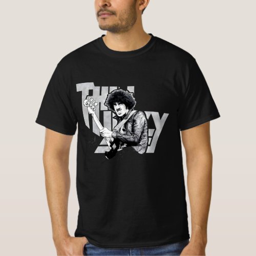 Phil Lynott Drawing rocks Star painting Thin lizzy T_Shirt