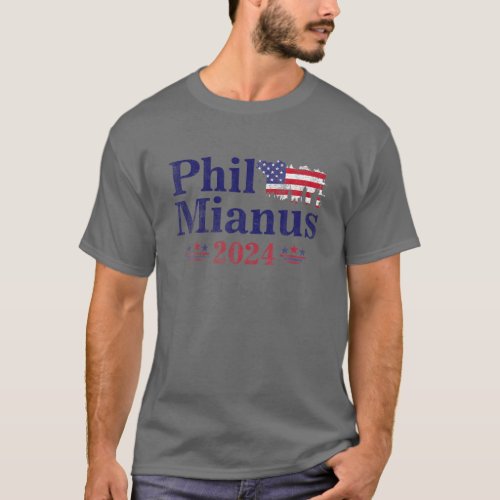 Phil Mianus Funny Presidential Election 2024 Parod T_Shirt
