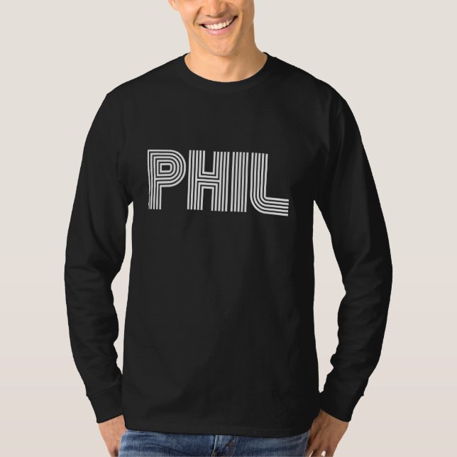 Phil Vintage Retro 80s 1980s  1 T-Shirt (Front)