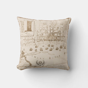 Philadelphia 1762, Replica Throw Pillow