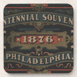Philadelphia 1876 pennsylvania beverage coaster