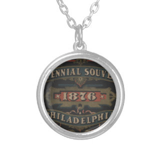 Philadelphia 1876 pennsylvania silver plated necklace