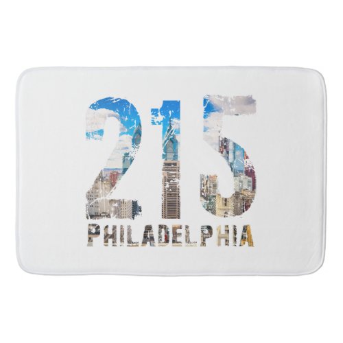 Philadelphia 215 Philly 215 Pennsylvania Bath Mat