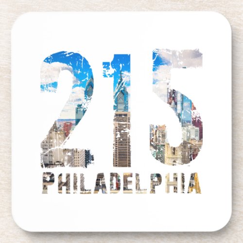 Philadelphia 215 Philly 215 Pennsylvania Beverage Coaster