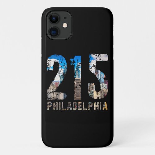 Philadelphia 215 Philly 215 Pennsylvania iPhone 11 Case