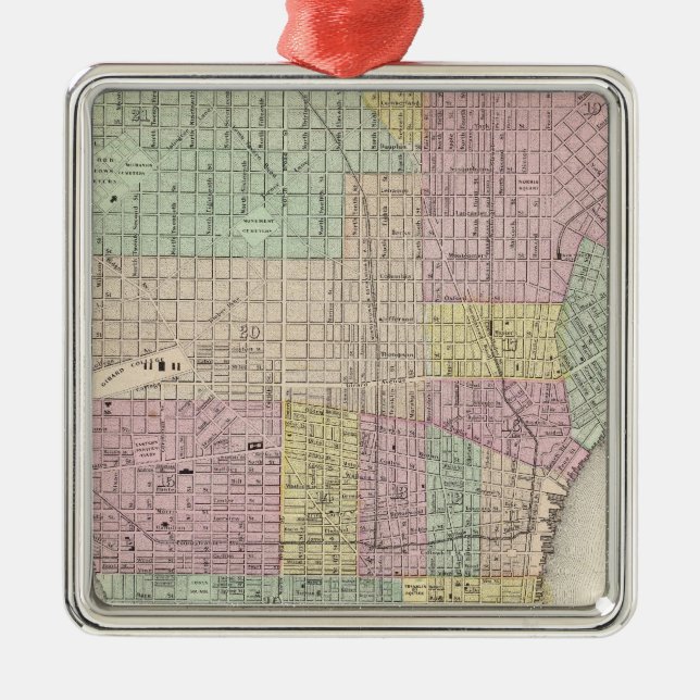 Philadelphia 2 metal ornament (Front)