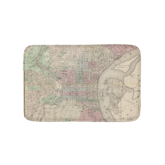 Philadelphia 3 bathroom mat (Front)