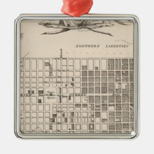 Philadelphia 6 metal ornament