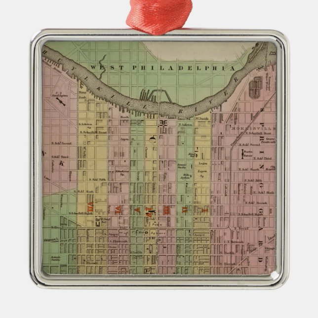 Philadelphia 6 metal ornament (Front)