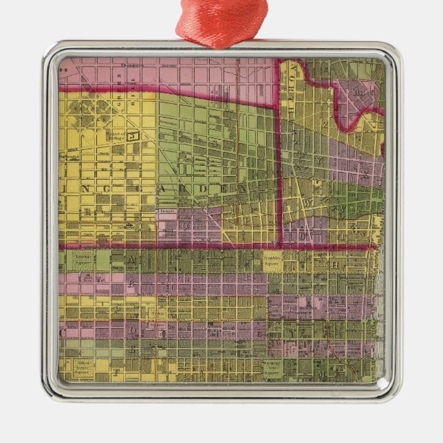 Philadelphia 7 metal ornament (Front)