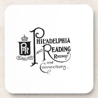Philadelphia and Reading Railroad Logo      Beverage Coaster