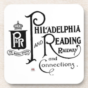 Philadelphia and Reading Railroad Logo Beverage Coaster