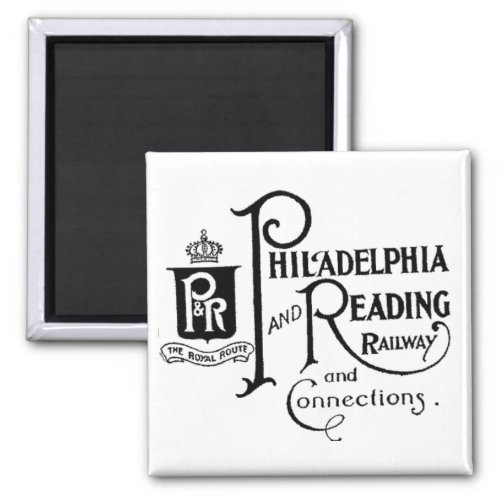 Philadelphia and Reading Railroad Logo      Magnet