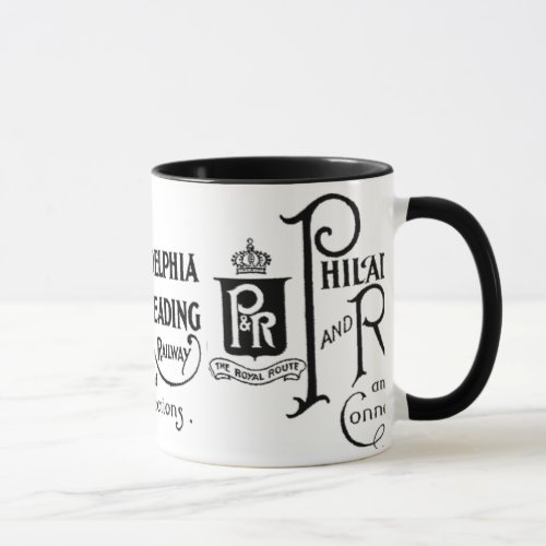 Philadelphia and Reading Railroad Logo Mug