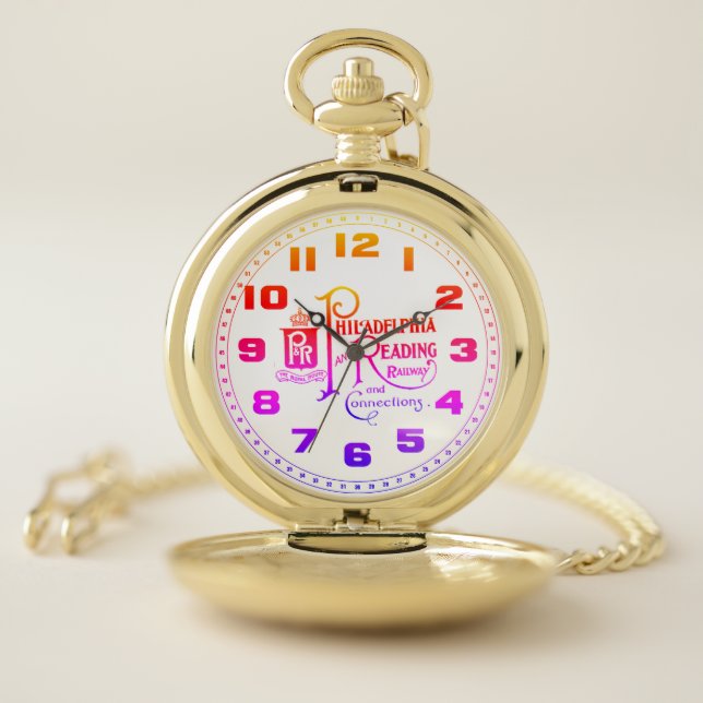 Philadelphia and Reading Railroad Logo Pocket Watch (Inside)