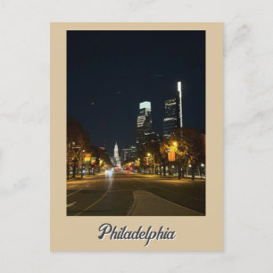 Philadelphia at Night Postcard