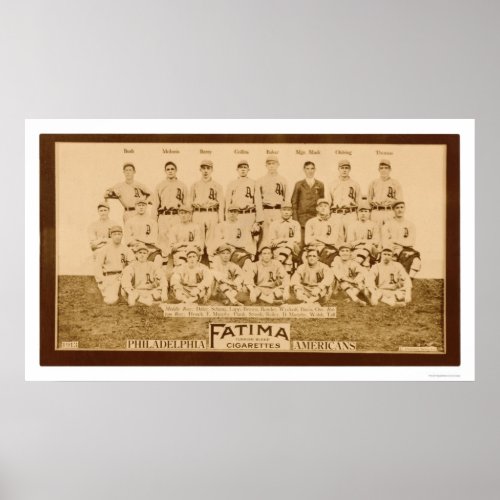 Philadelphia Athletics 1913 Poster