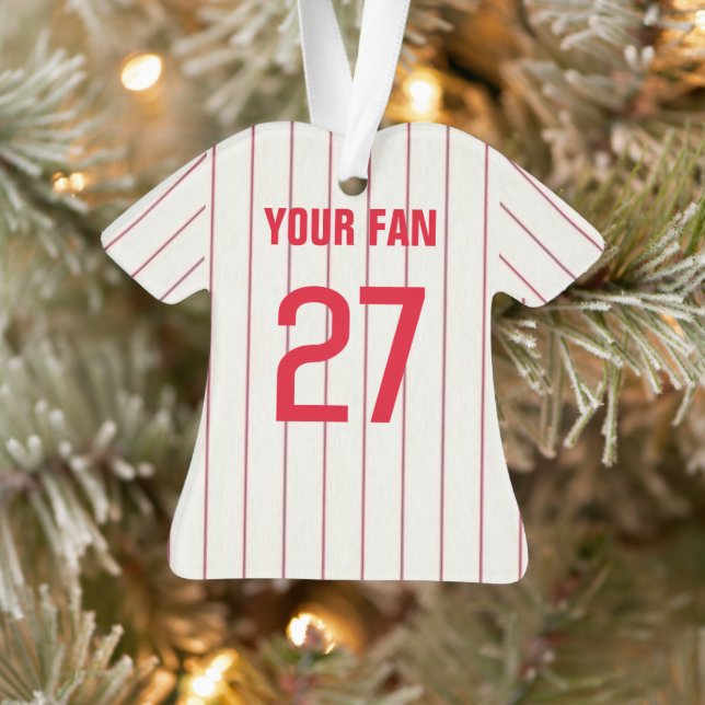 Philadelphia Baseball Jersey Ornament (Tree)