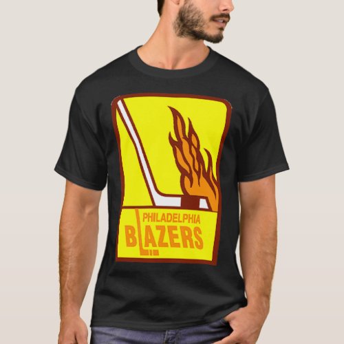 Philadelphia Blazers Vintage Hockey Logo T_Shirt