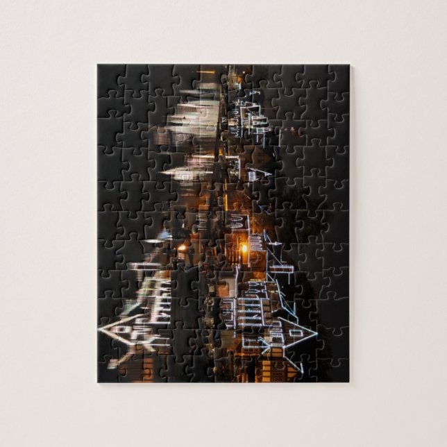 Philadelphia Boathouse Row At Sunset Jigsaw Puzzle (Vertical)