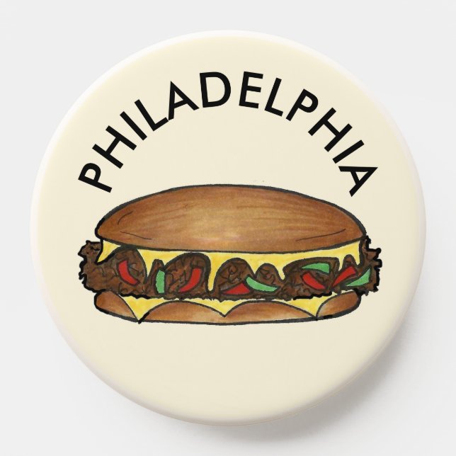 Philadelphia Cheese Steak Philly PA Cheesesteak PopSocket (Popsocket)