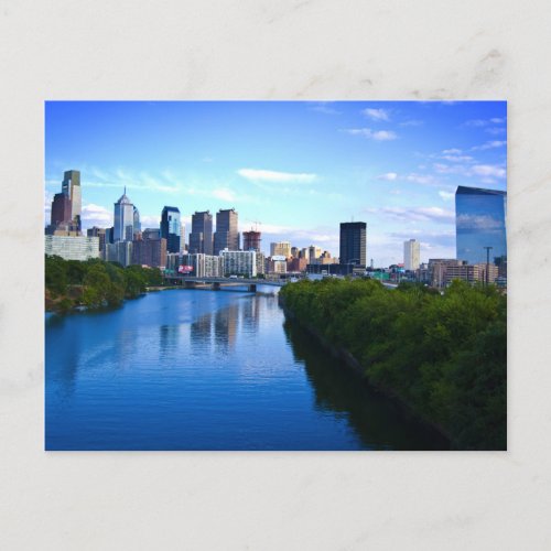 Philadelphia City Skyline Pennsylvania Postcard