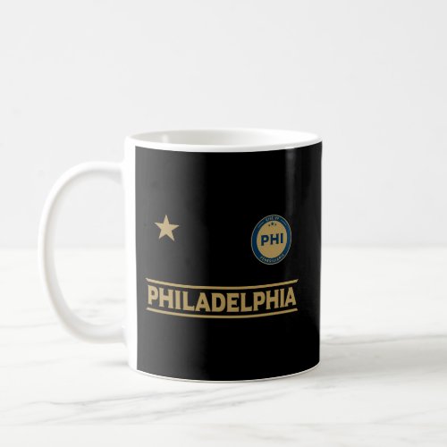 Philadelphia City Star Designer Badge Coffee Mug