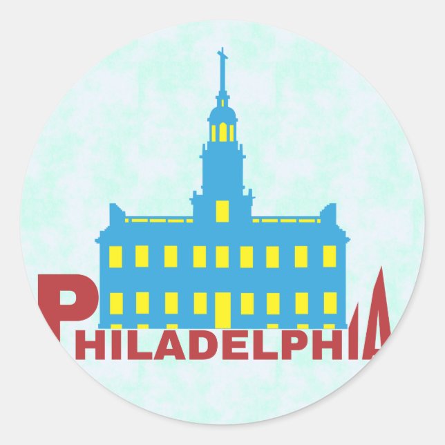 Philadelphia Classic Round Sticker (Front)