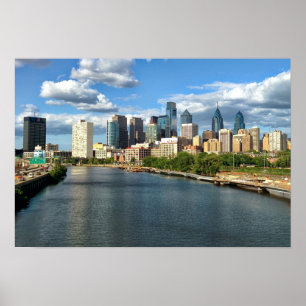 Philadelphia Daytime Skyline Poster