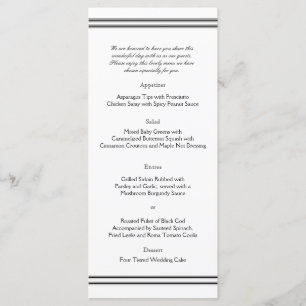 Philadelphia Destination Wedding Menu